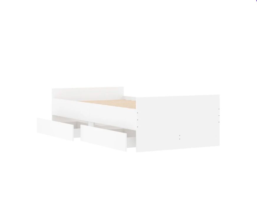 Cama Solteiro Branca