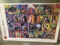 Puzzle Trefl 500 elementów koci alfabet