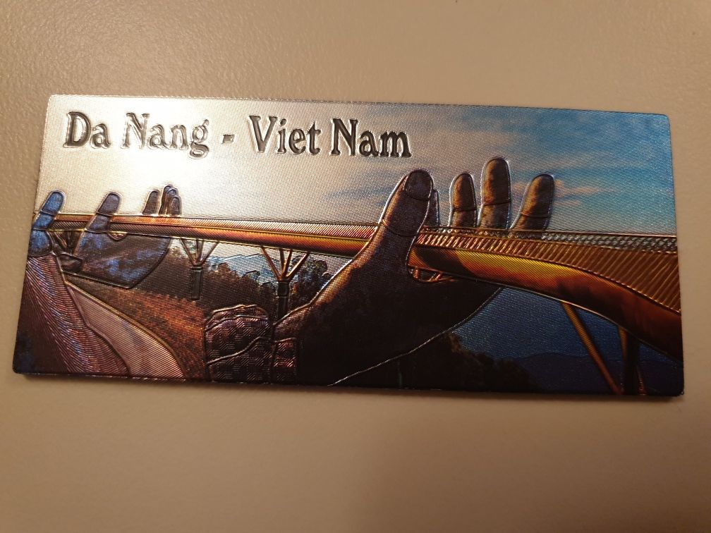 Nowy magnes na lodówkę Wietnam Da Nang Złoty Most