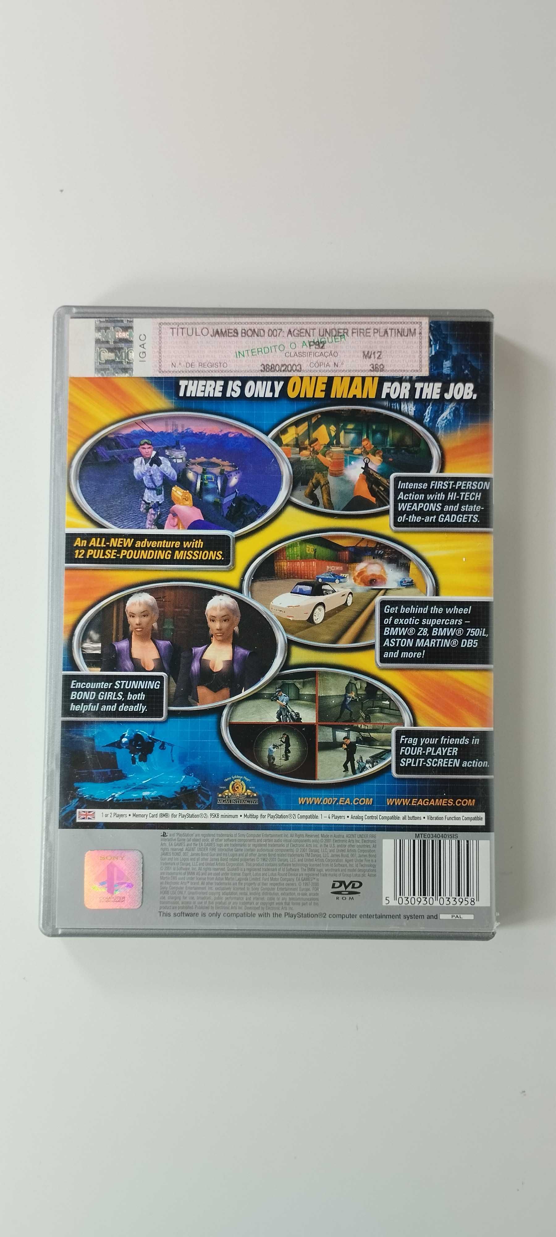 007 Agent Under Fire Playstation 2 PS2