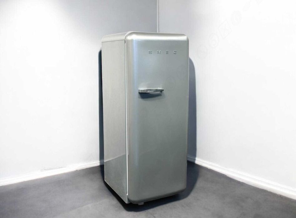 Ретро-холодильник SMEG / СМЕГ FAB28RSV3 / 157 см, сріблястий