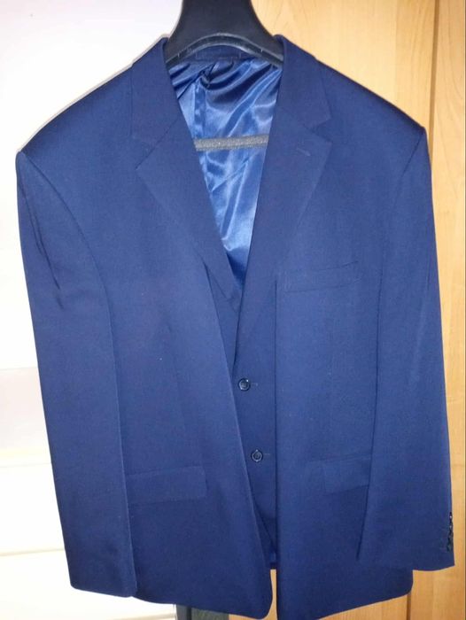 Garnitur męski granatowy rozmiar 182/64/118