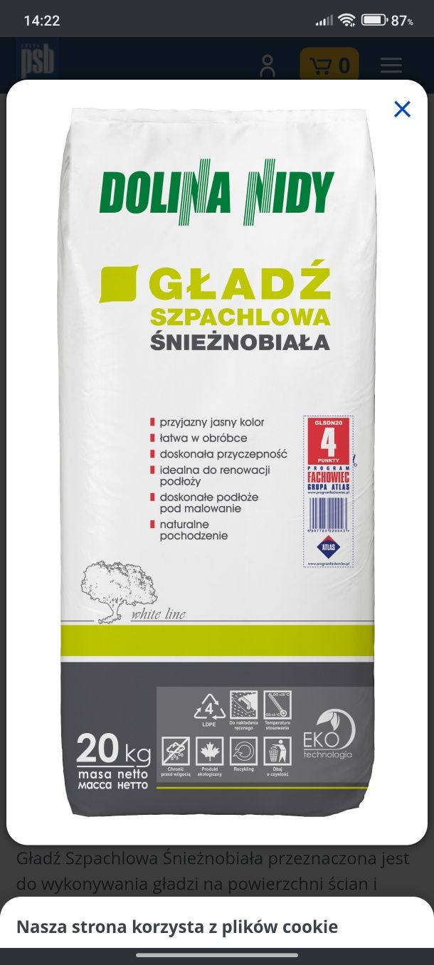 Gips, gładź Atlas, Dolina nidy