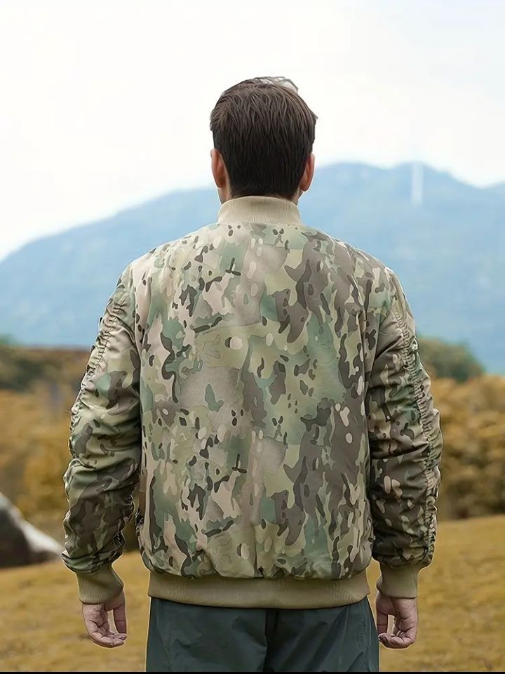 Винтажный бомбер МА-1, 2XL 52-54, утеплённый, непромокаемый, удобный.