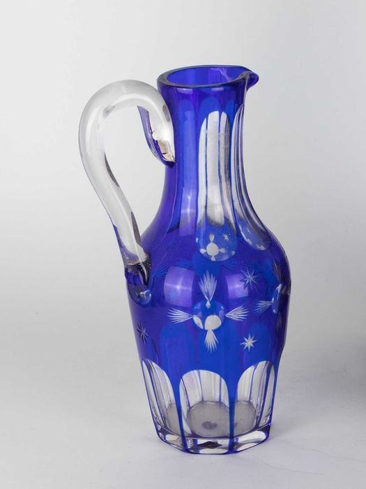 Galheteiro gôndola prata Veneza cristal | século XIX