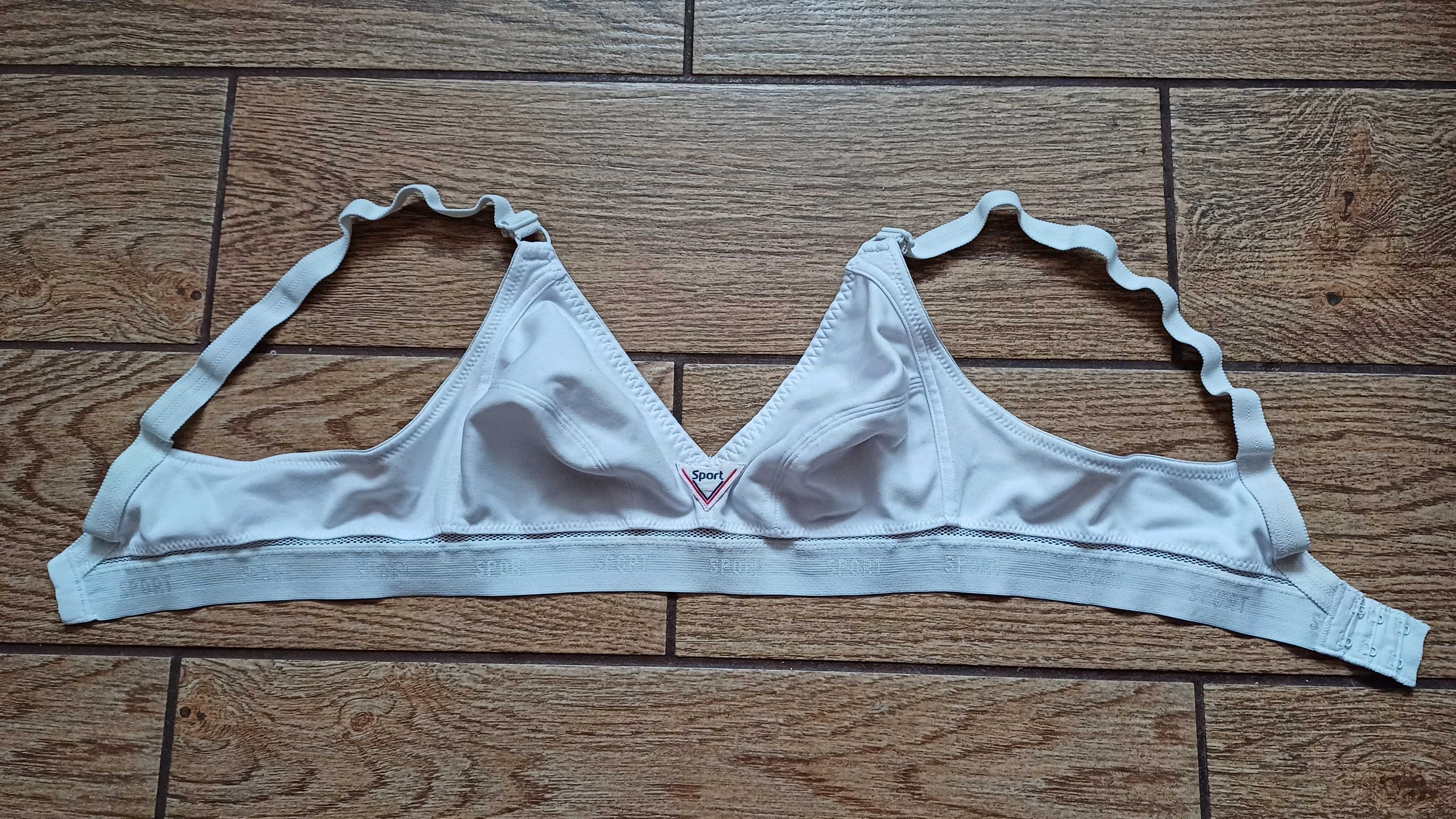 Biały sportowy biustonosz Al. Esq Lingerie r. 85 B