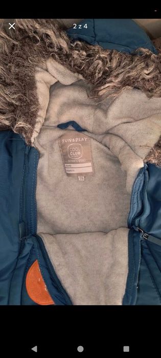 Dwa kombinezony zimowe dla chłopca