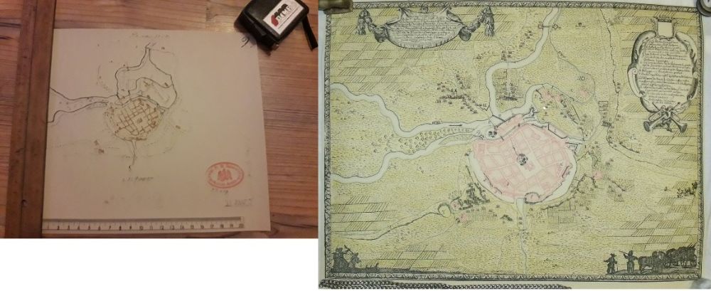 Stara mapa stary plan Poznań komplet 9 sztuk reprint