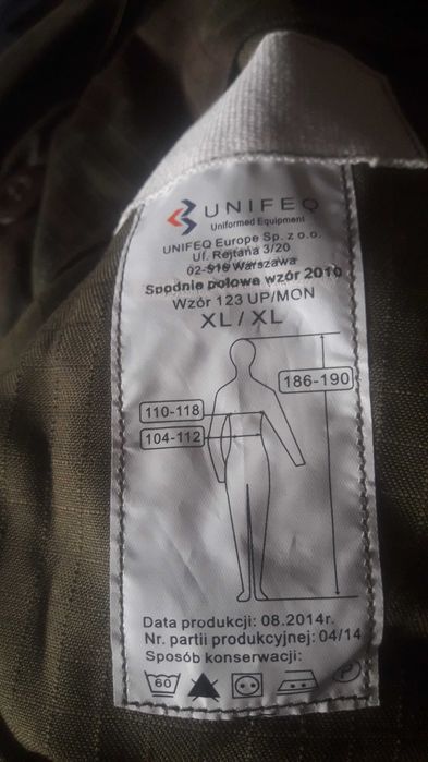Mundur Wojskowy wzór 123 UP/MON
