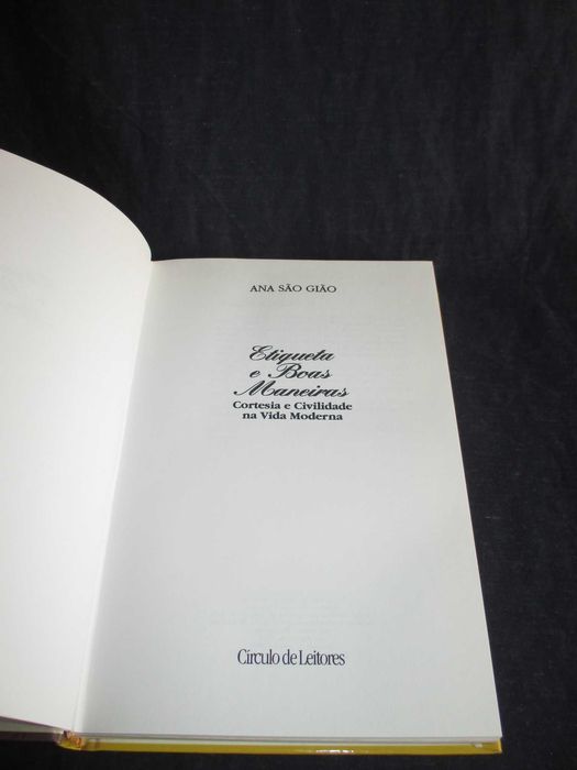 Livro Etiqueta e Boas Maneiras Ana São Gião