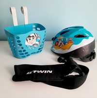 Capacete, cesto e alça de transporte de bicicleta - Btwin / Decathlon