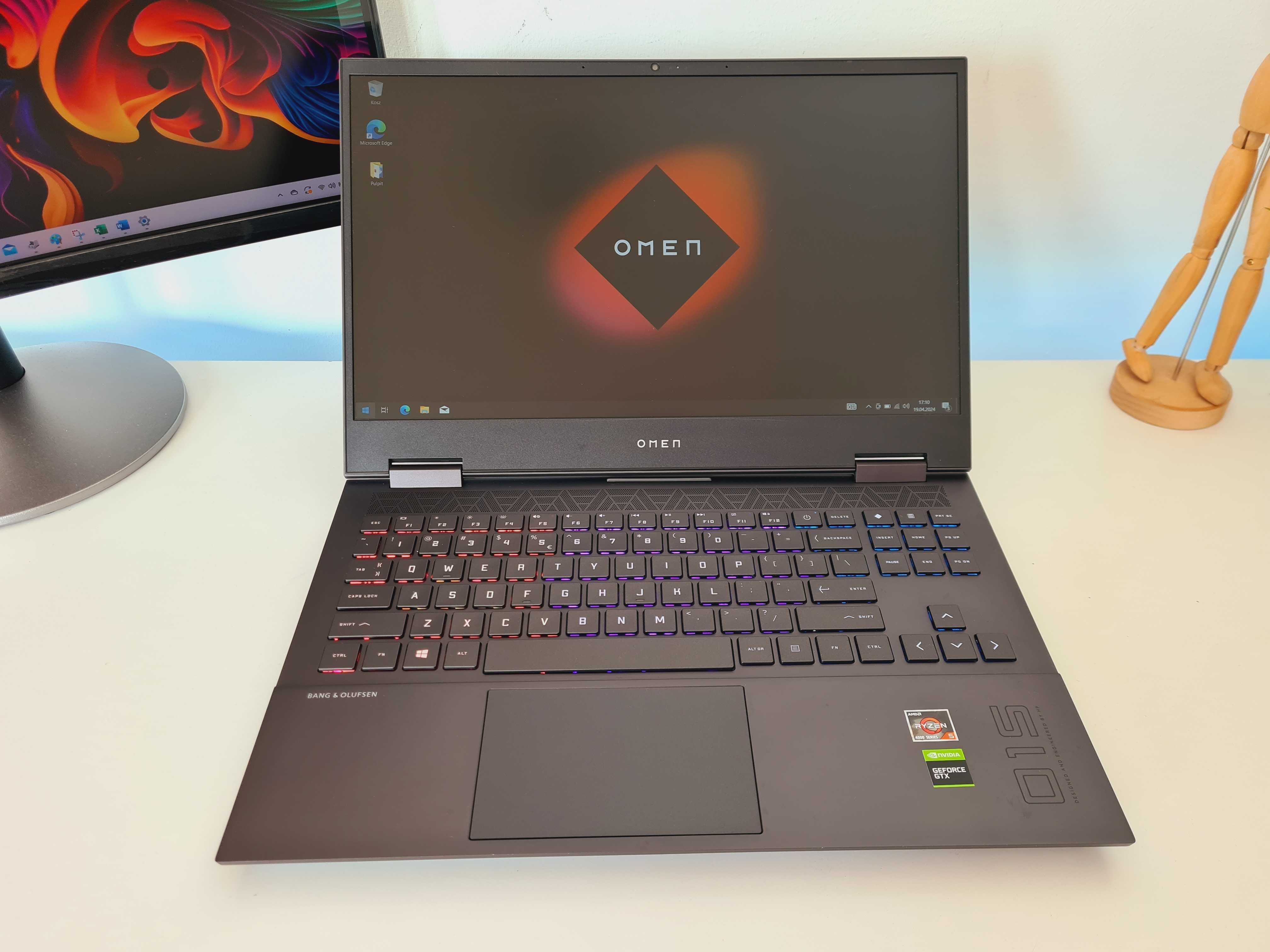 Gamingowy HP OMEN 15 R5 1650Ti RGB 8GB/256GB Laptop do gier! F90