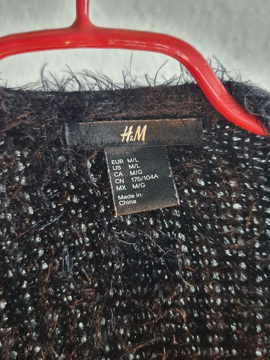 Casaco malha senhora preto H&M M/L