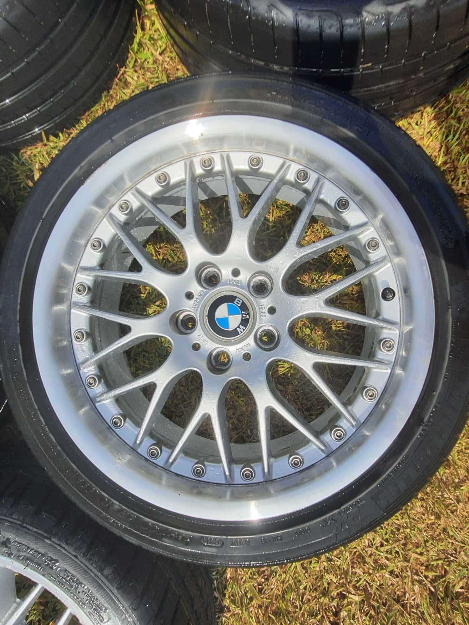 5 Jantes 18 BBS RS744 e RS745 5x120 com pneus como novos