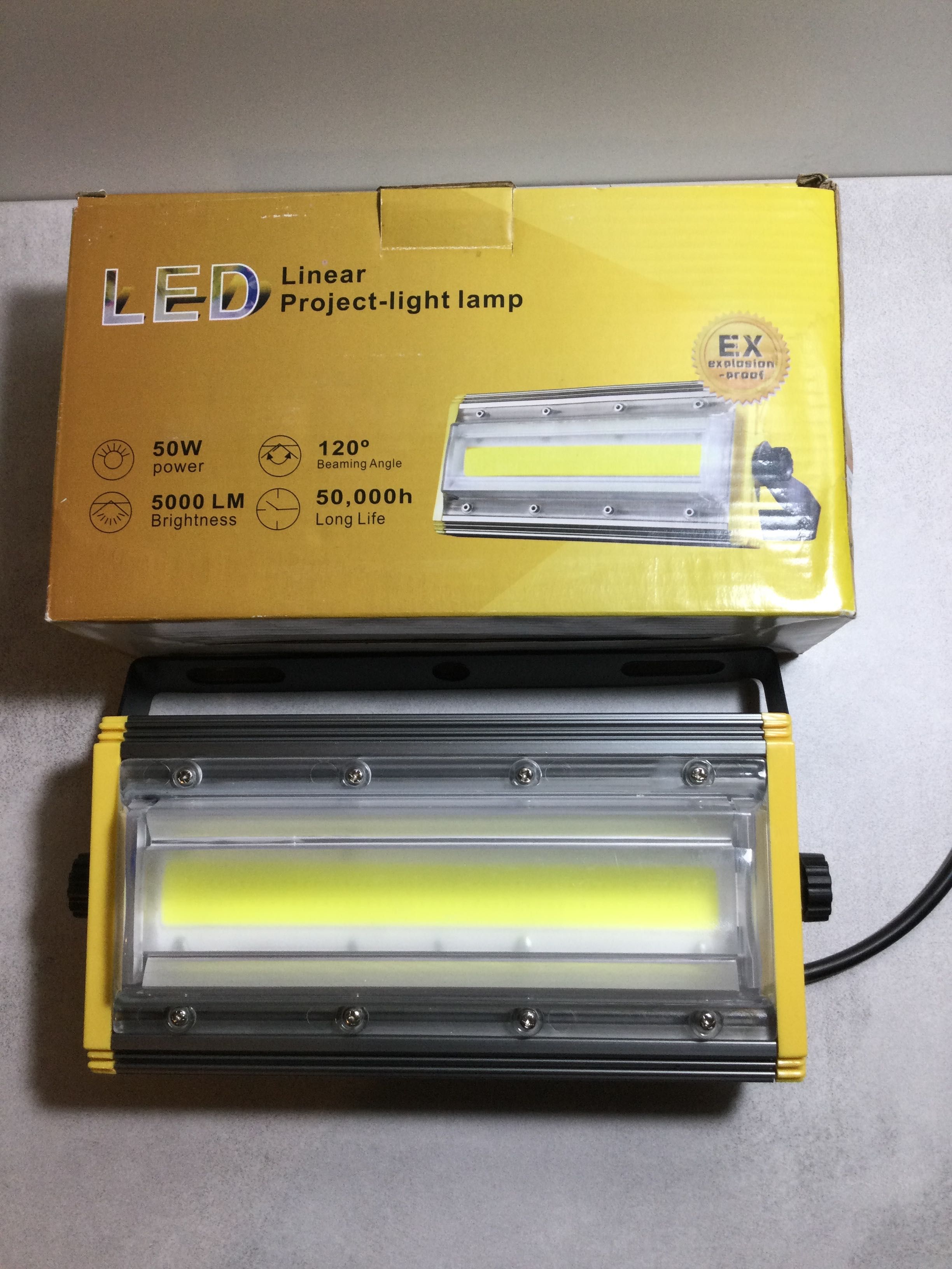 Светодиодный LED прожектор 50W,  IP67  (очень яркий) (акция)