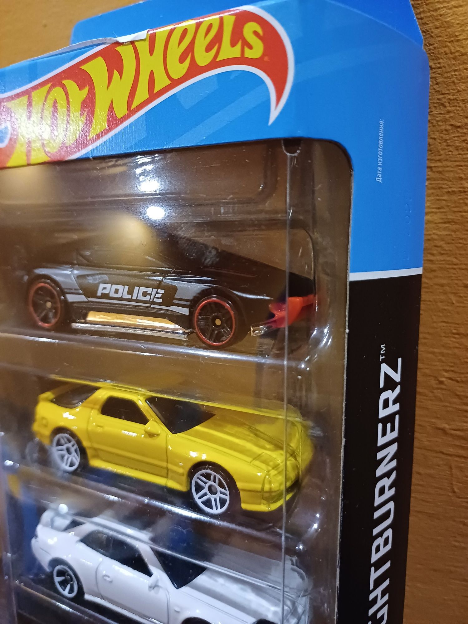 Hot Wheels 5 pak Nightburnerz Honda Prelude Datsun Mazda Alfa Police