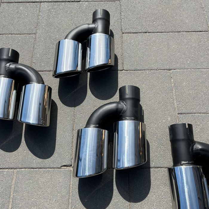 Нові насадки на вихлоп глушник ауді Audi A4 B9 S-Line