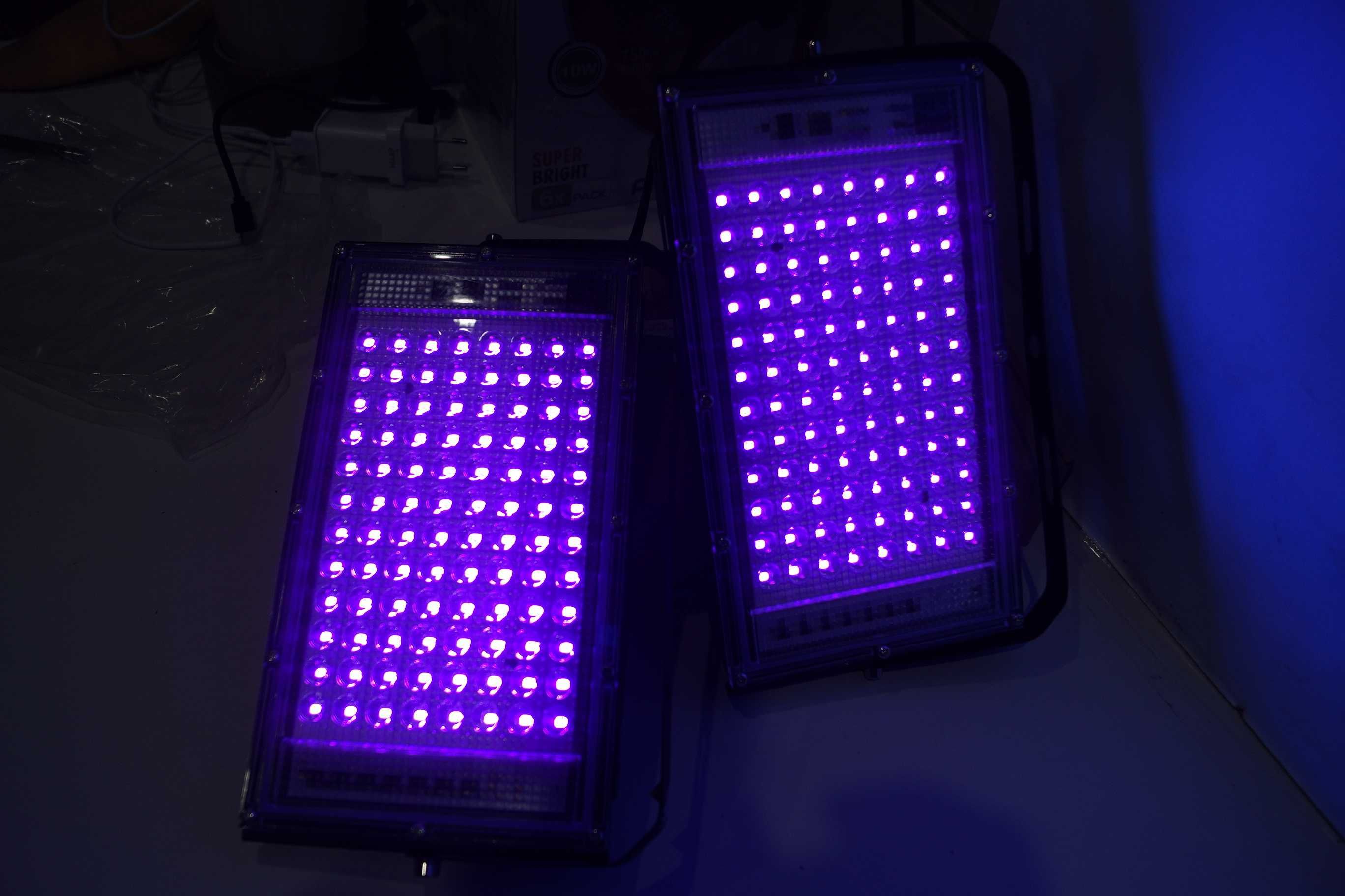2szt 100W UV Led Reflektor ultrafioletowy Lampa LED INDMIRD