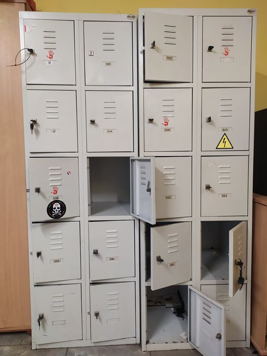 Metalowa, stalowa szafka depozytowa 10x skrytek