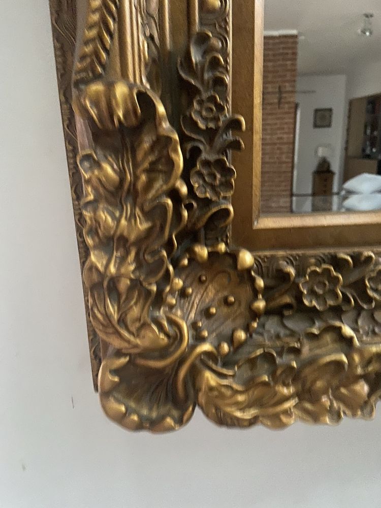 Lustro barokowe złota rama 90x120cm