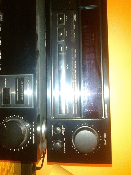wzmacniacz kenwood ka 880d i magnetofon kx 7030 i kolumny T+A