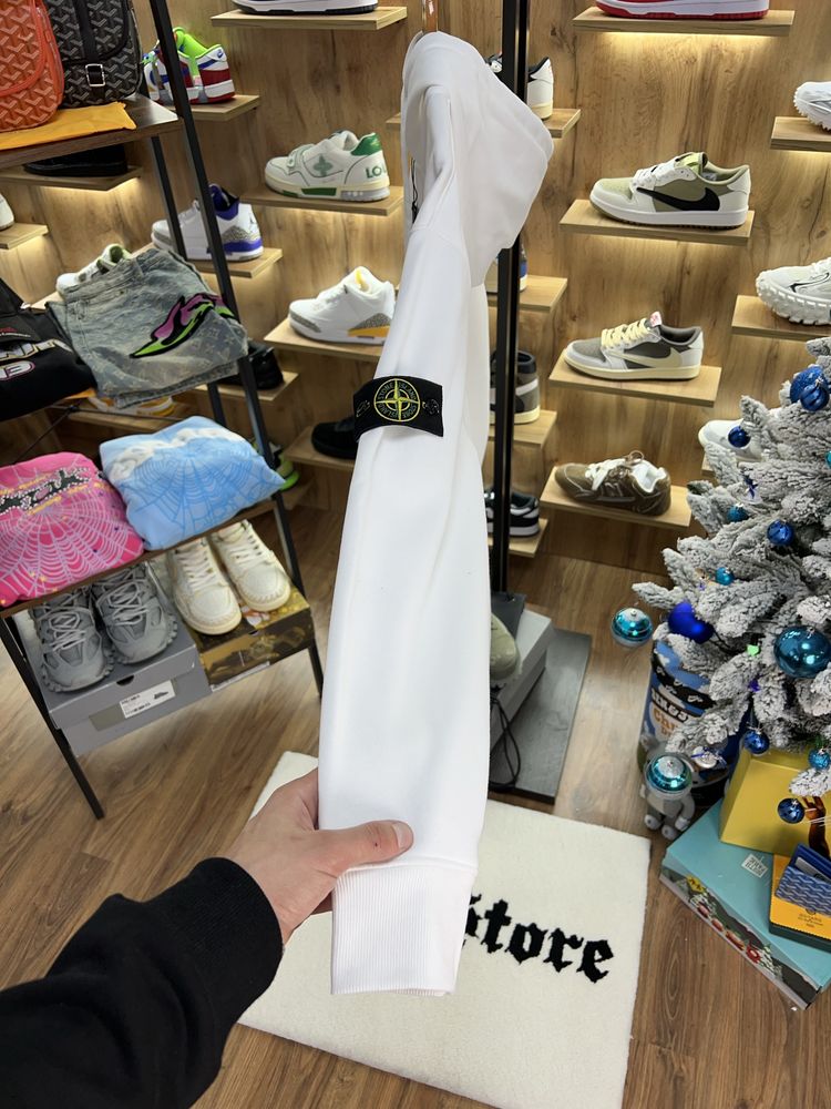 Зіп Худі Stone Island Logo Patch White