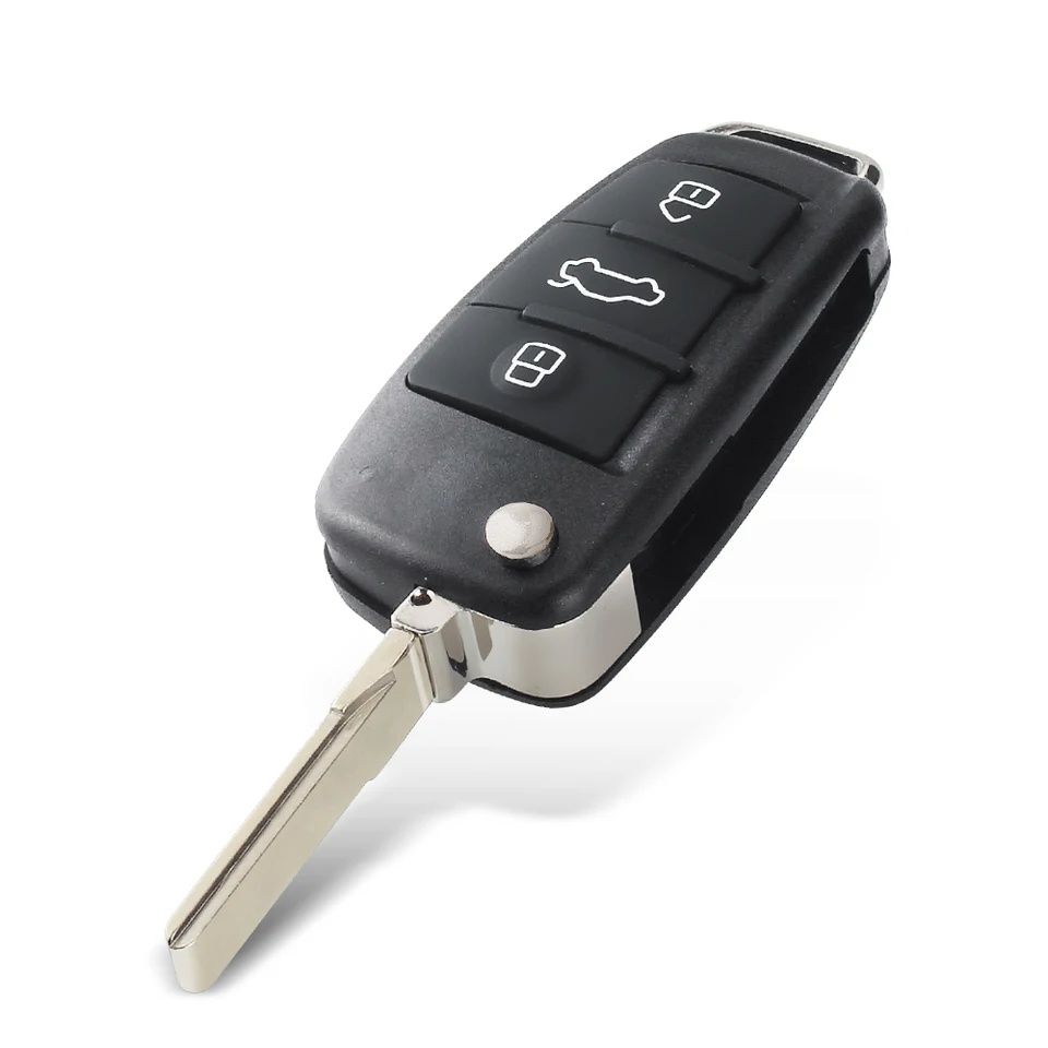 Carcaça capa chave Audi 3 botões (Novo) com Logótipo