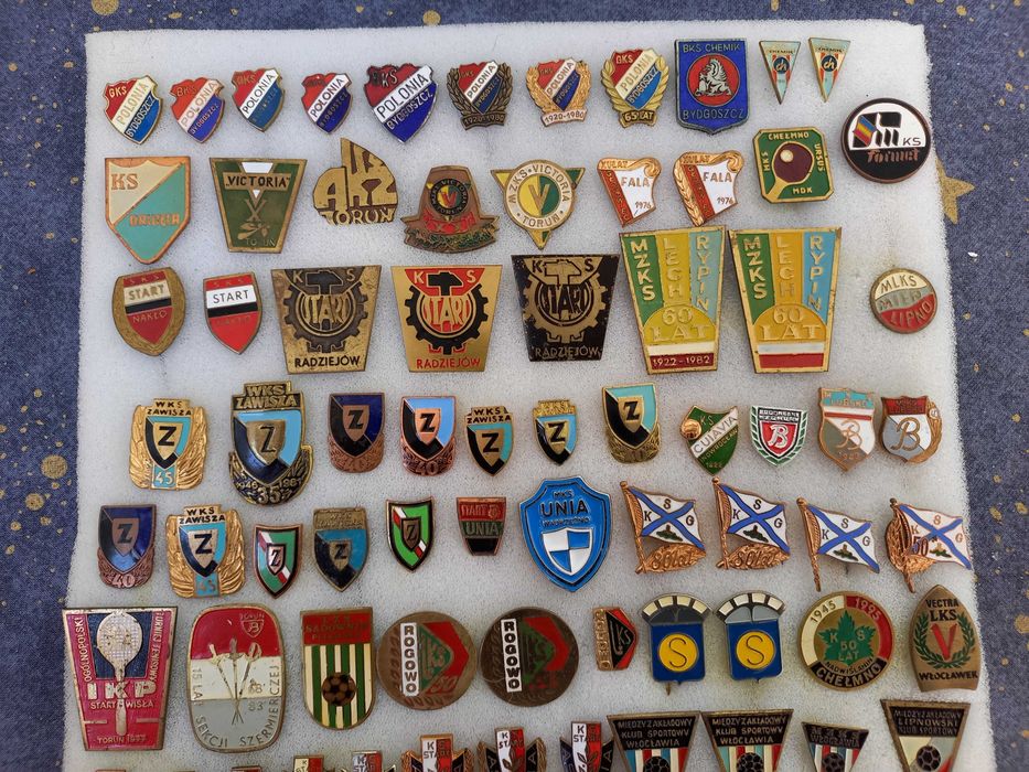 Odznaki, piny klubów z województwa kujawsko-pomorskiego