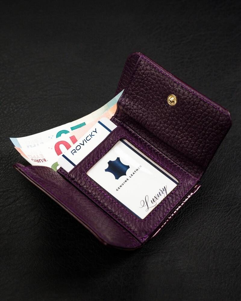 lakierowany, skórzany portfel damski z systemem rfid - lorenti