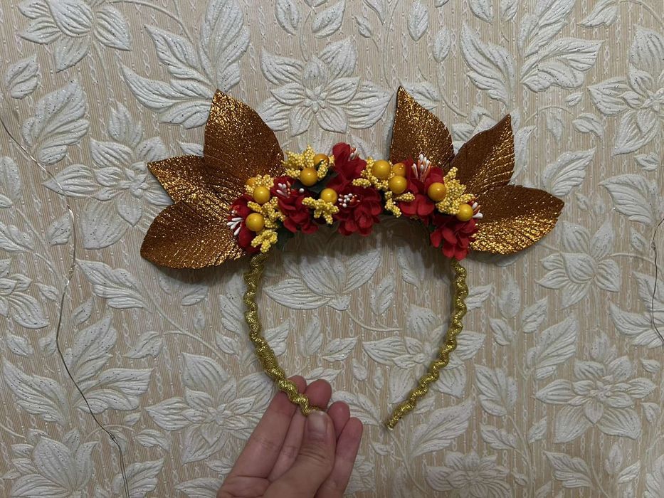 Обруч осени на утренник,ручная работа