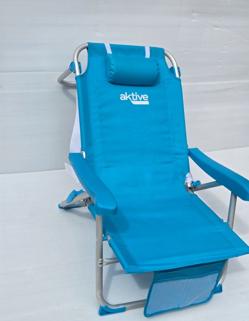 +Wzmocnione krzesło plażowe składane 5-pozycji Aktive alu. max 100kg.+