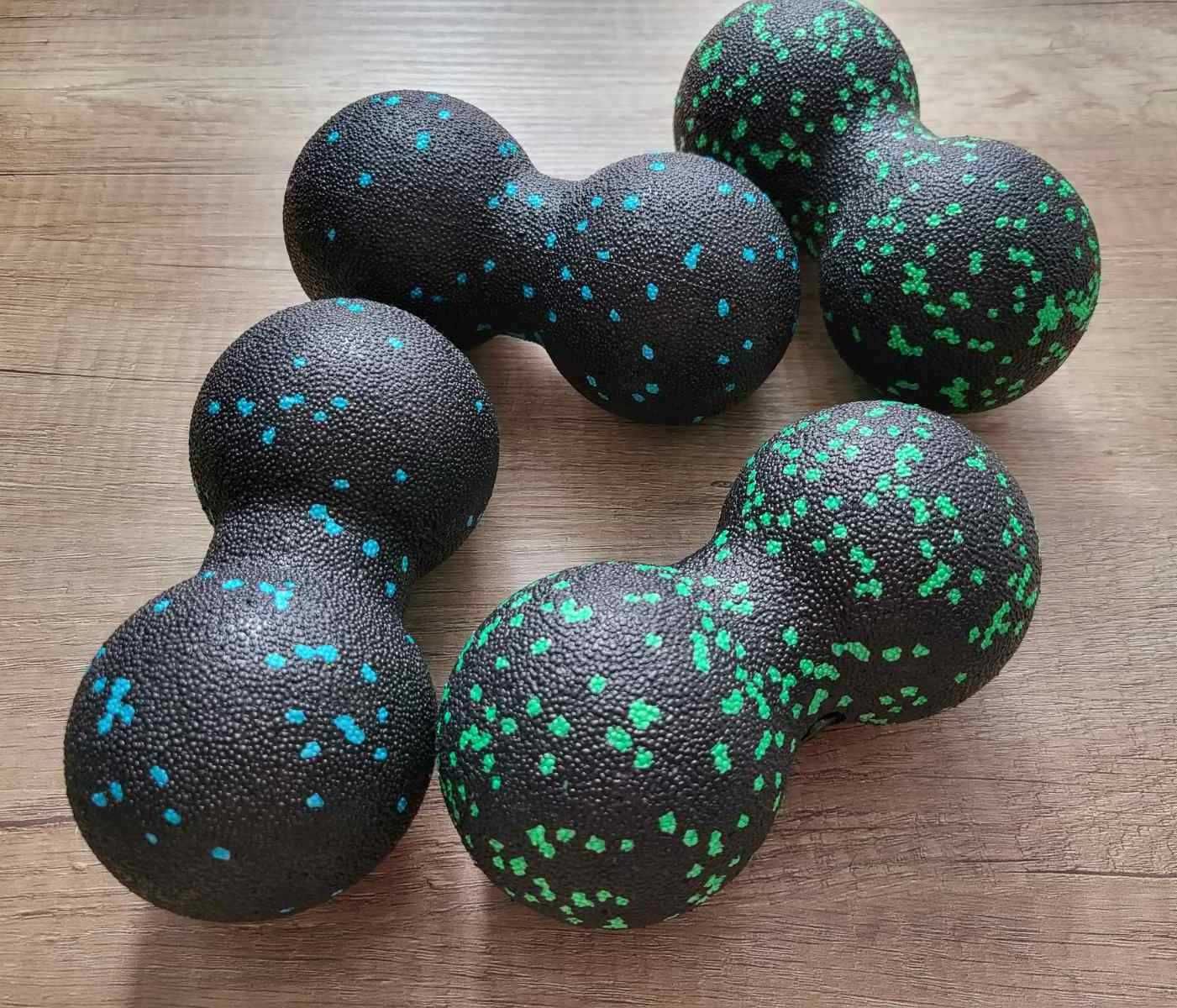 Масажний м'яч подвійний, валик для спини, масажер, EasyFit EPP ball
