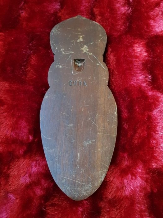 БАРЕЛЬЕФ маска из натурального дерева из кубы 60х