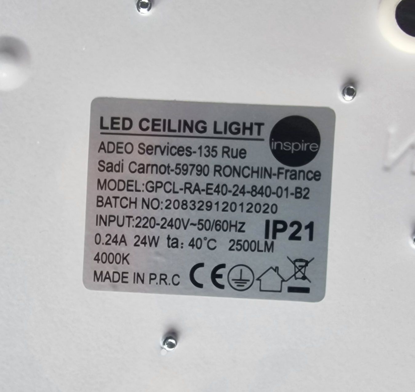 Plafon Led średnica 40 cm NOWY