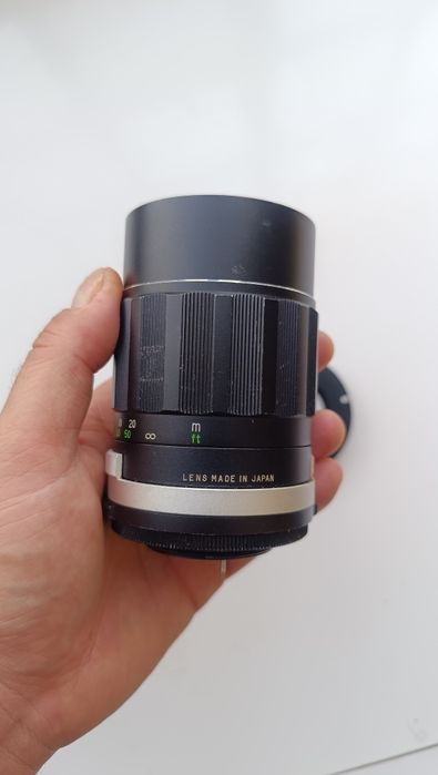 Lente M42 soligor 135mm F2.8 com adaptador para Canon EF sem fungos