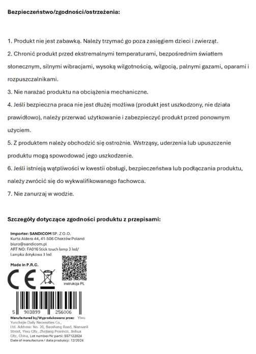 Lampka samoprzylepna 3 led oświetlenie garderoby szafy podszawkowa