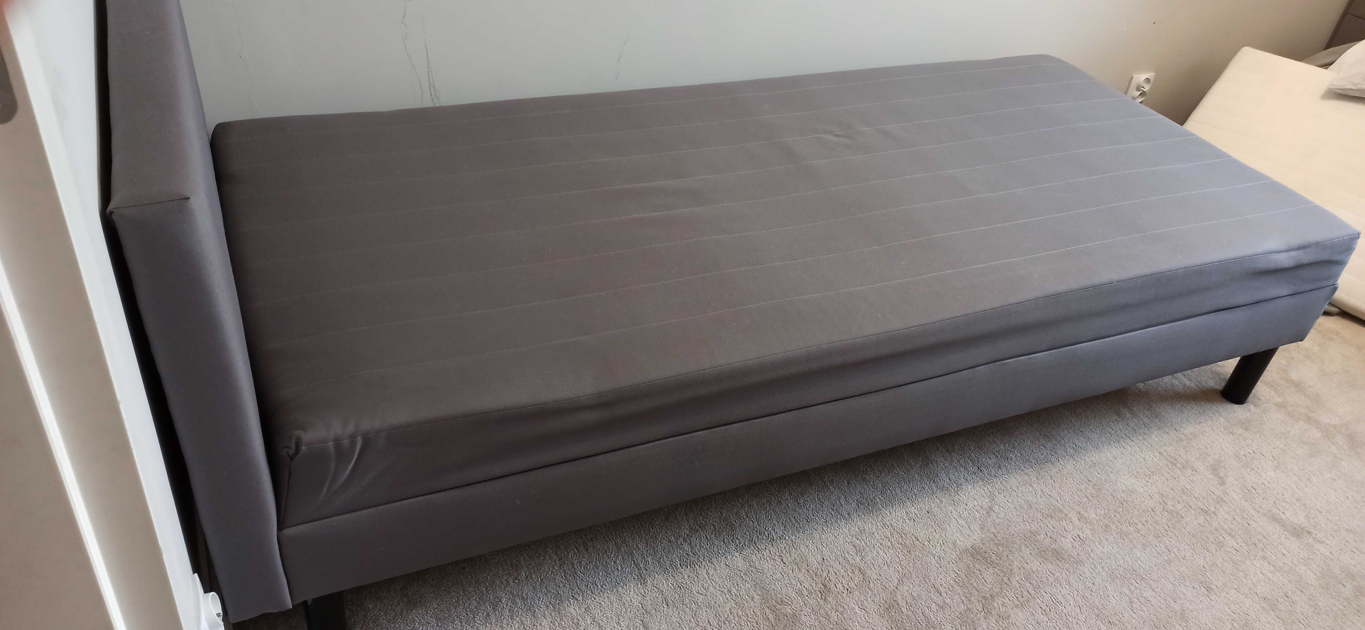 Łóżko jednoosobowe z materacem Ikea svelgen