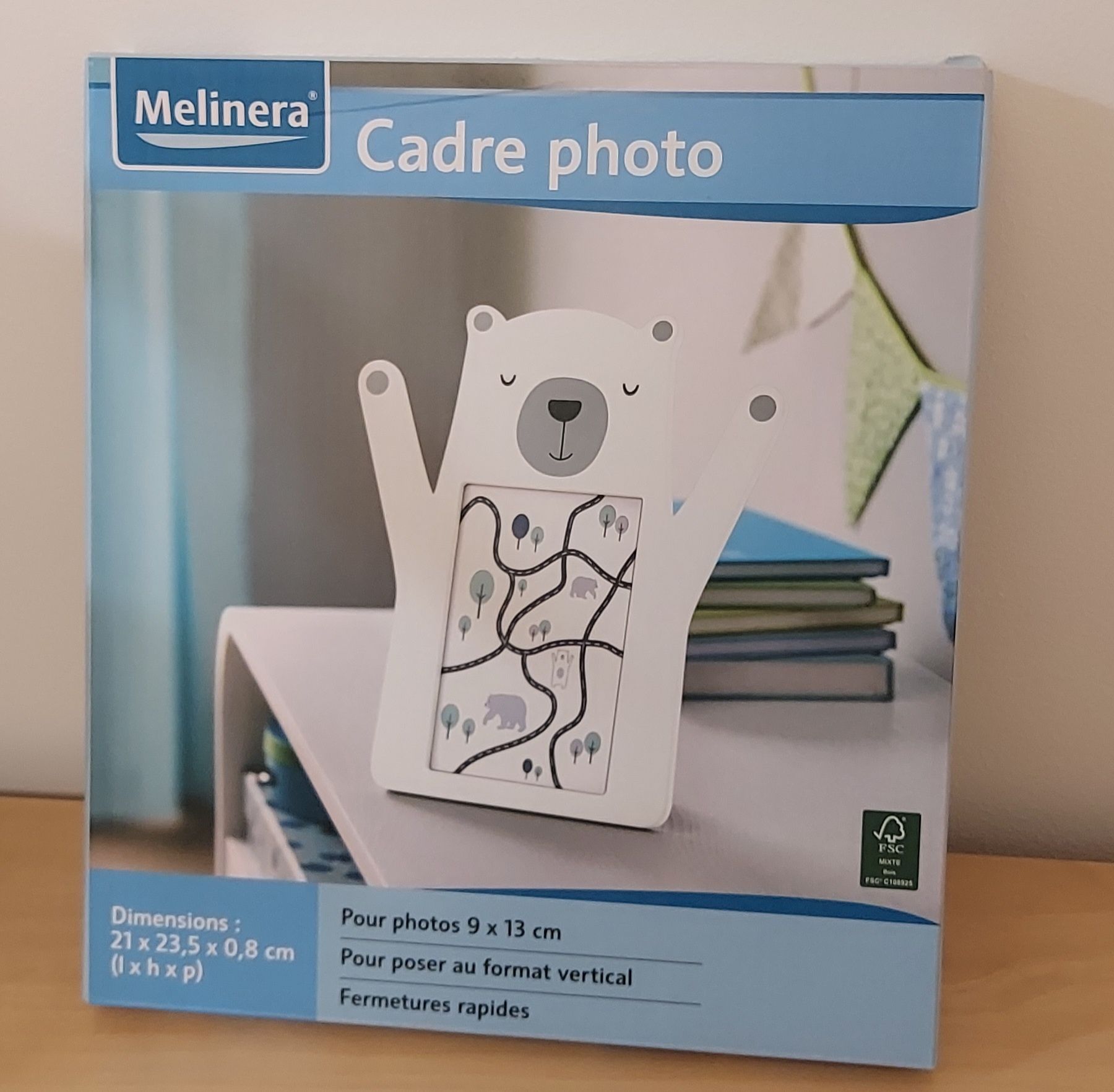 Ramka na zdjęcie MIŚ DEKORACYJNA /firmy Melinera/NOWA/ na foto 9x13cm