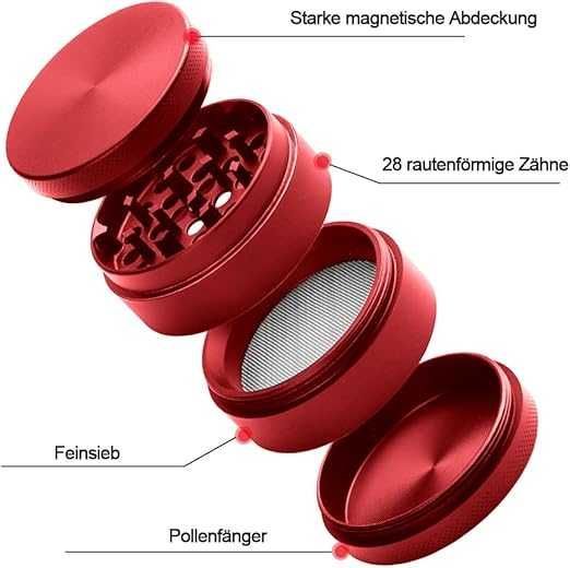 Metalowy Grinder Crusher młynek do tytoniu czarny do mielenia