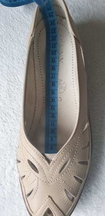 Półbuty skórzane Jenny By Ara r.38 J.Nowe