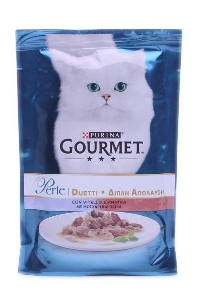 Влажный корм для котов Gourmet Perle Duetti (паучи) 85г
