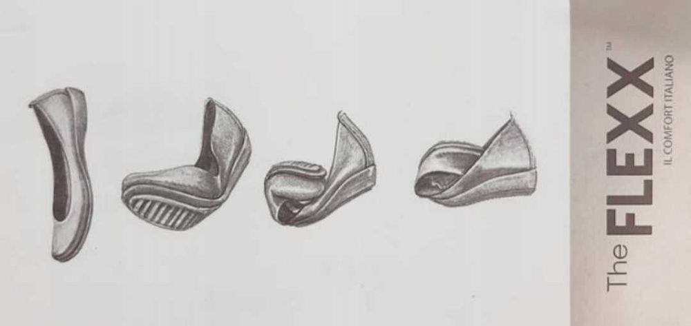 Balerinki damskie roz 36.5 Włoskie skóra Flexx 14153/06 czarne