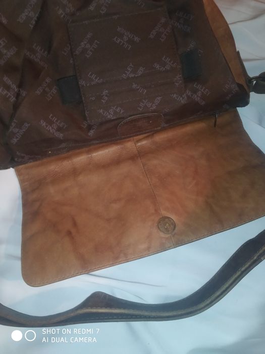 Винтажная кожаная женская сумка мессенджер LILLEY & SKINNER кожа