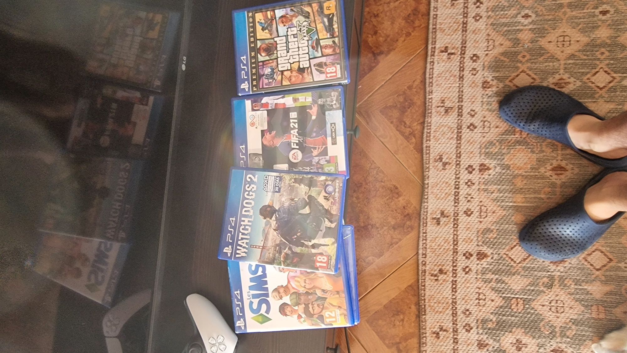 Playstation 5 com jogos e caixa não negociável