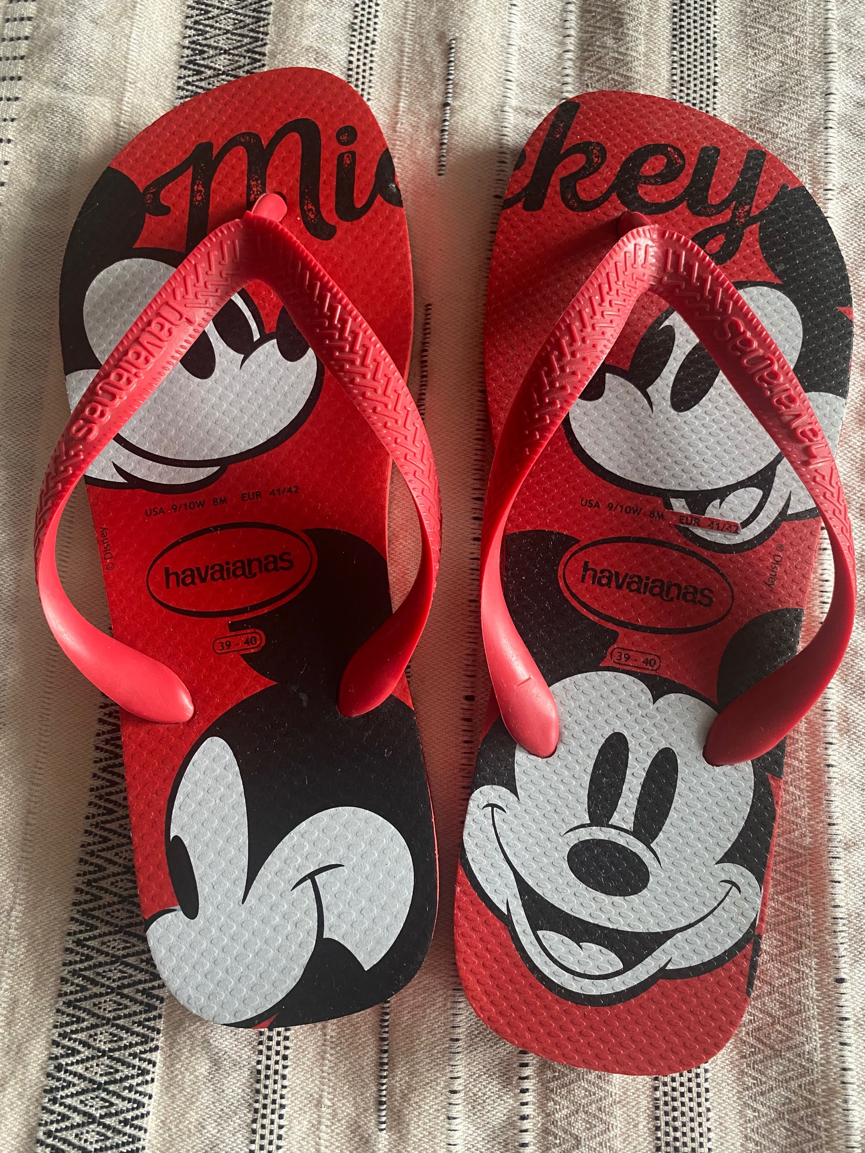 Havaianas Japonki Klapki 41/42 czerwone Disney Mickey