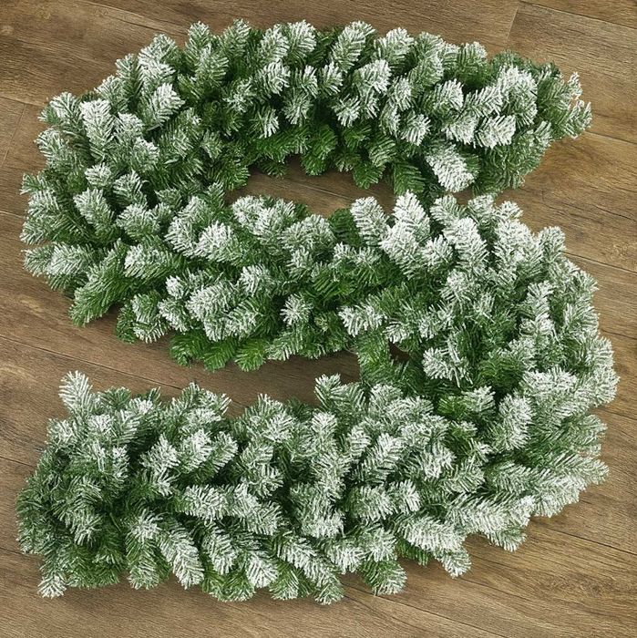 XXL 270CM Girlanda Świąteczna Choinkowa Sztuczna Na Schody Okno Drzwi