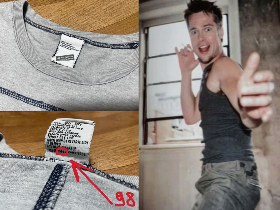 Сіра вінтажна футболка Tasmanian Devil, Graphic tee / XL