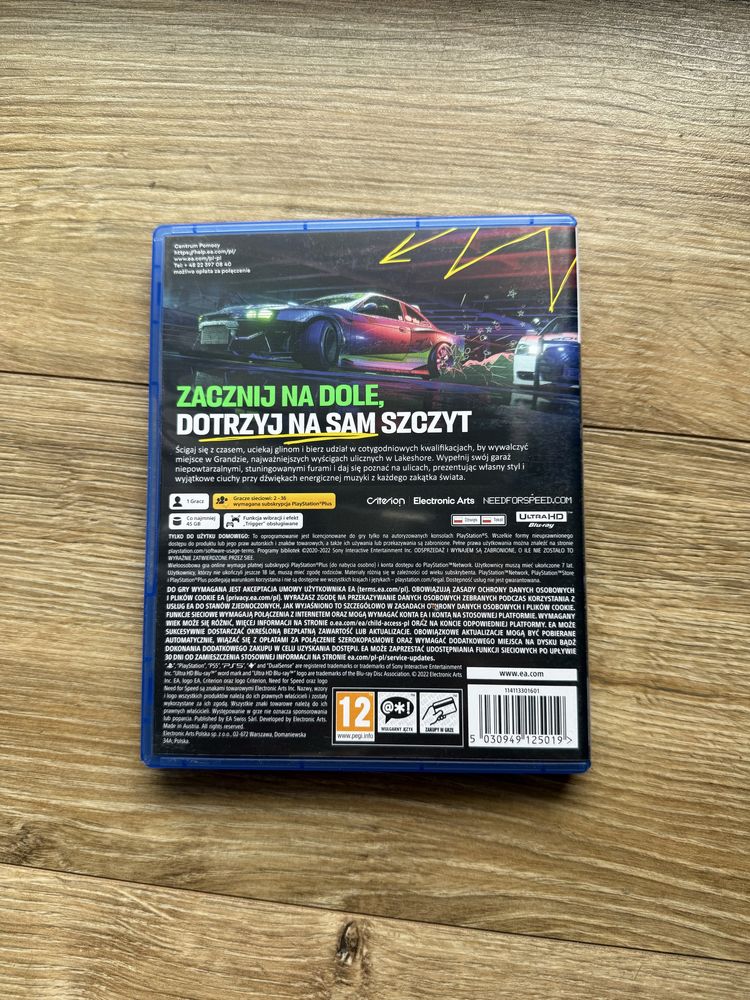 Gra Need For Speed Unbound Polska Wersja PL NFS PlayStation 5 Ps5 Slim