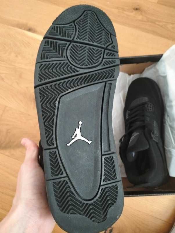 Nowość*NowyJordan4NikeAir4 BlackunisexTrampki 37.5