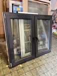 Okno pvc PCV trzyszybowe, kolor antracyt obustronny